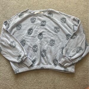 Vintage Havana purple sweater with skulls